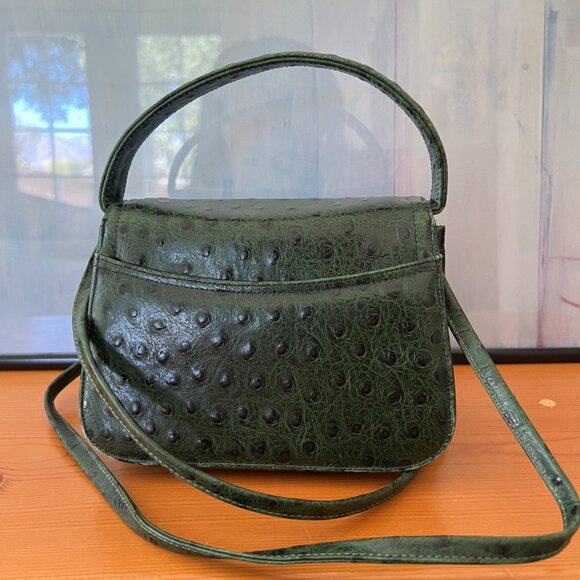 Vintage Frenchy of California Ostrich Top Handle Bag - Picture 3 of 5